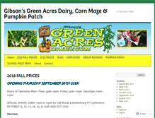 Tablet Screenshot of greenacresdairy.com